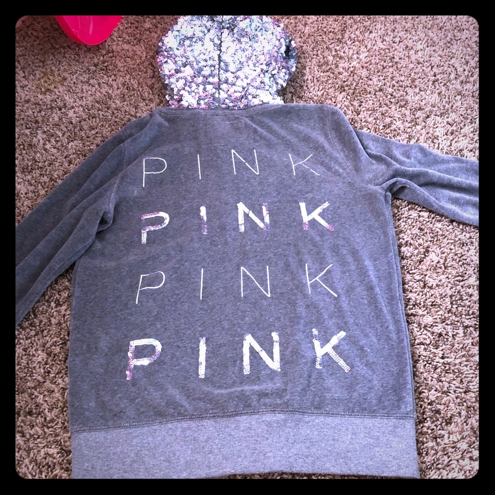 Bling Pink Hoodie size small!